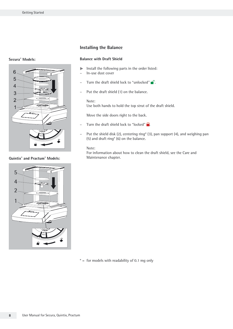 Installing the balance | Rice Lake Secura - Quintix and Practum Series - User Manual User Manual | Page 8 / 108