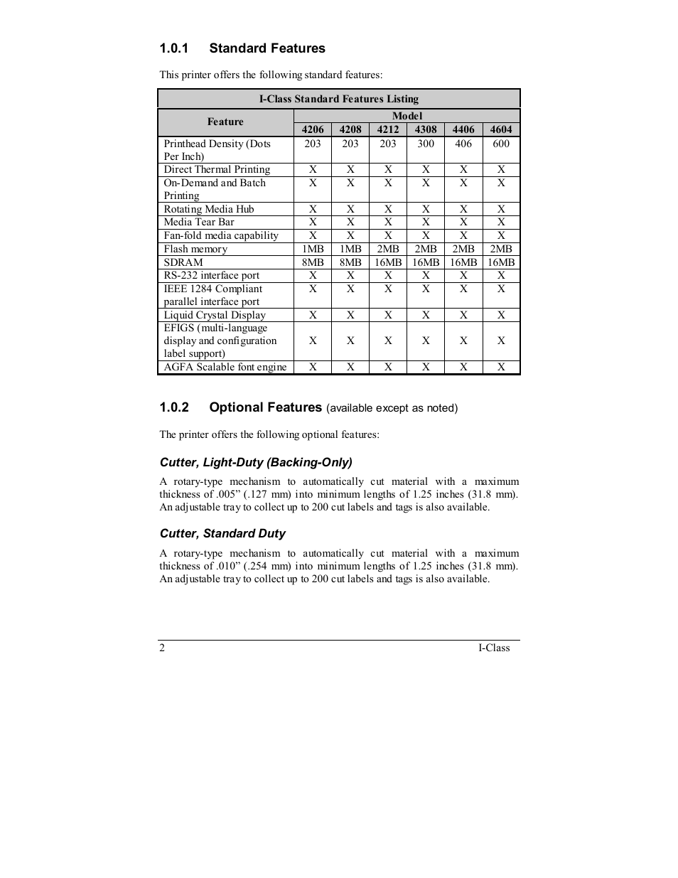 Rice Lake Datamax-ONeil I-Class Printer User Manual | Page 12 / 146
