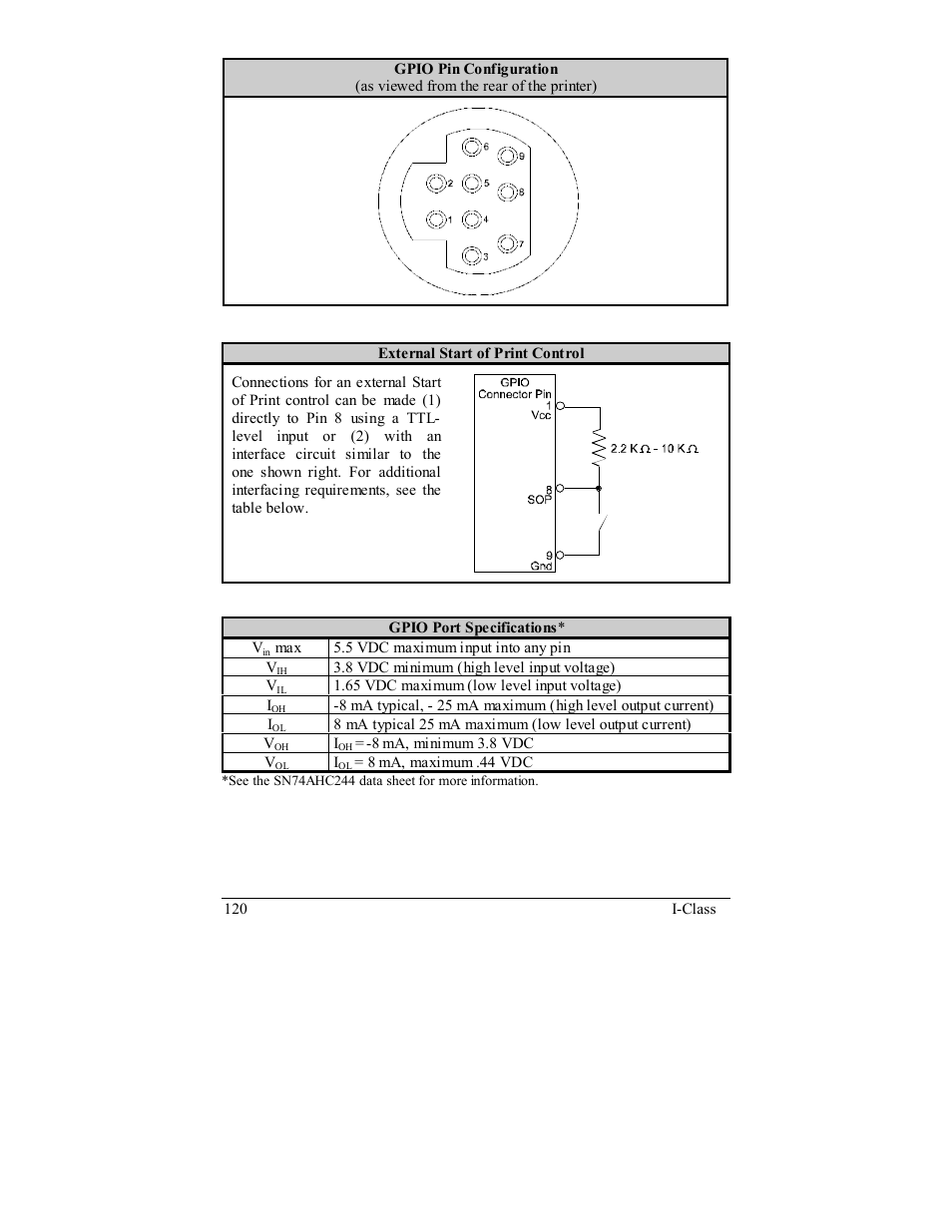 Rice Lake Datamax-ONeil I-Class Printer User Manual | Page 130 / 146