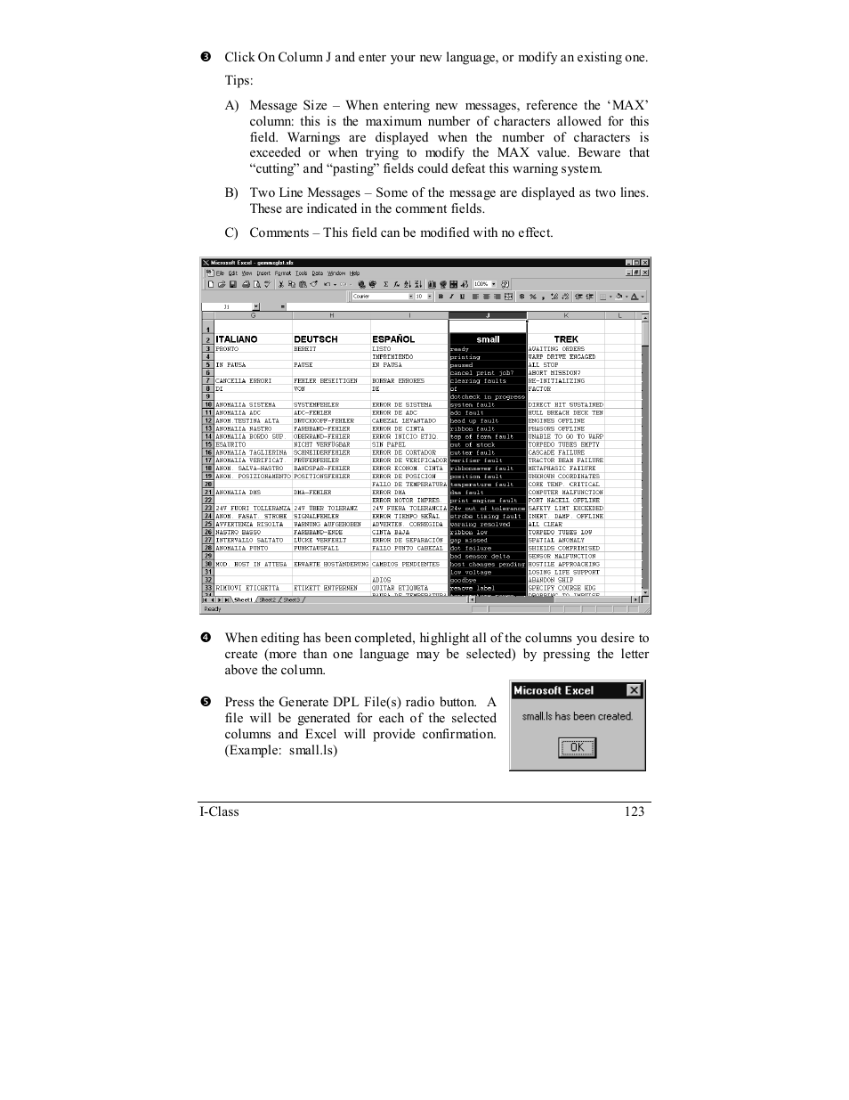 Rice Lake Datamax-ONeil I-Class Printer User Manual | Page 133 / 146