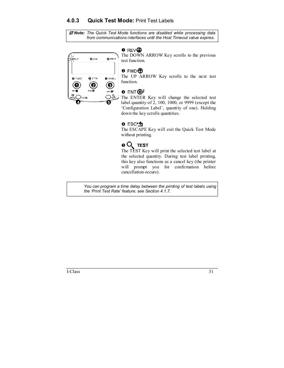 Rice Lake Datamax-ONeil I-Class Printer User Manual | Page 41 / 146