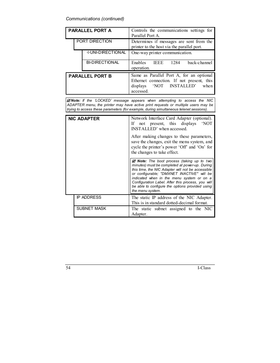 Rice Lake Datamax-ONeil I-Class Printer User Manual | Page 64 / 146