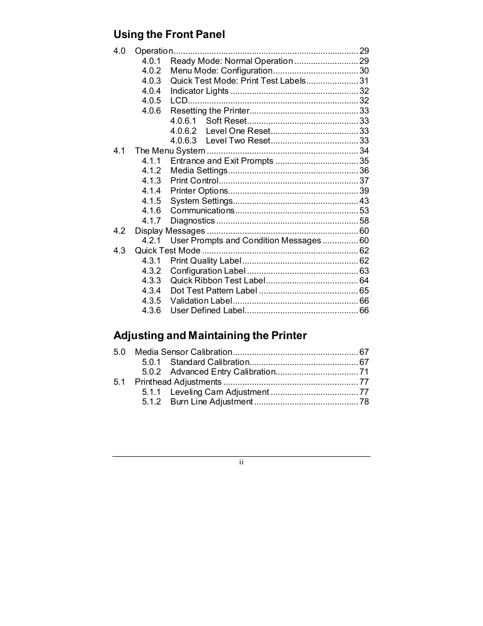 Rice Lake Datamax-ONeil I-Class Printer User Manual | Page 8 / 146