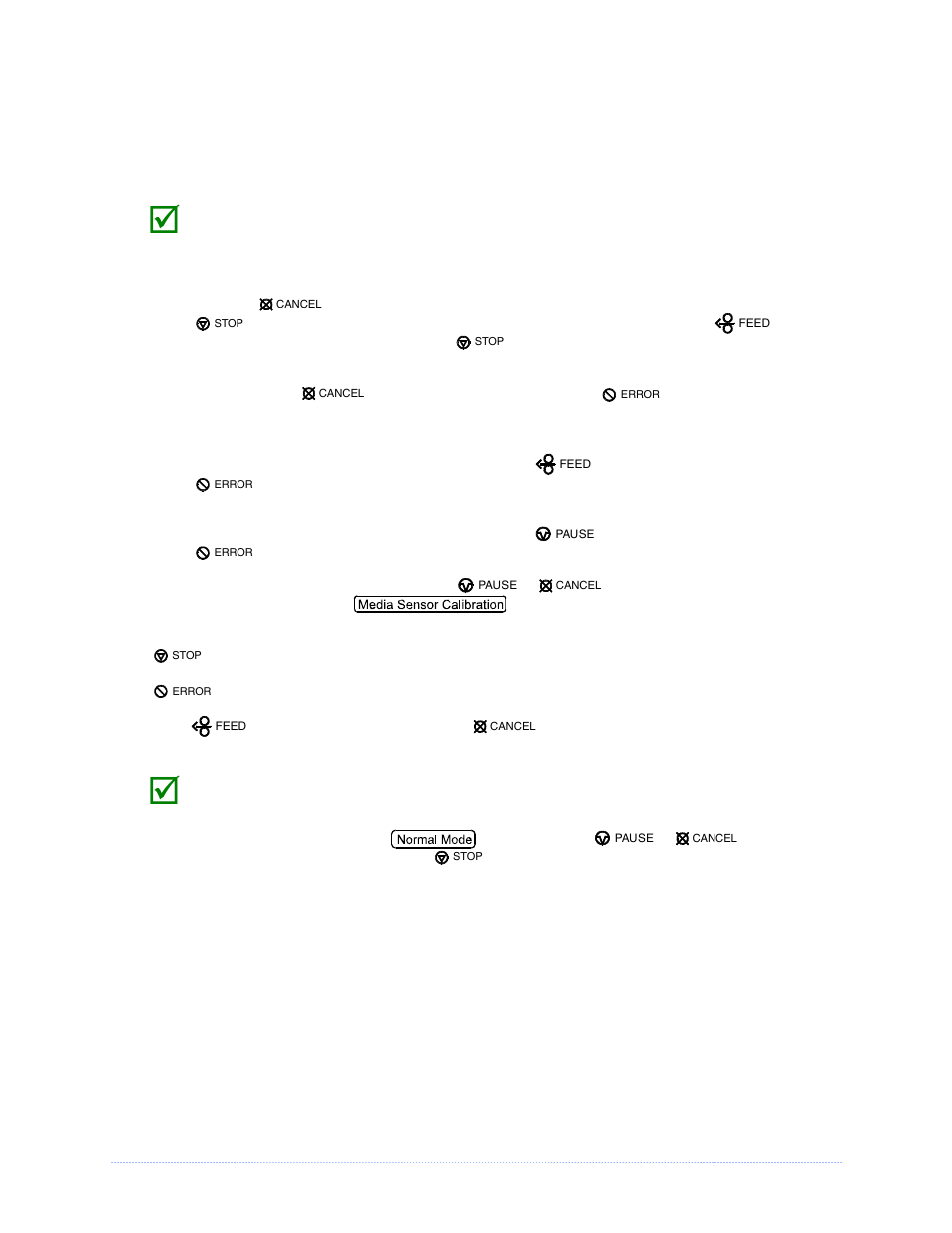 14 appendix c –paper menu, Manual media sensor calibration | Rice Lake Datamax M-Class Mark II User Manual | Page 90 / 92