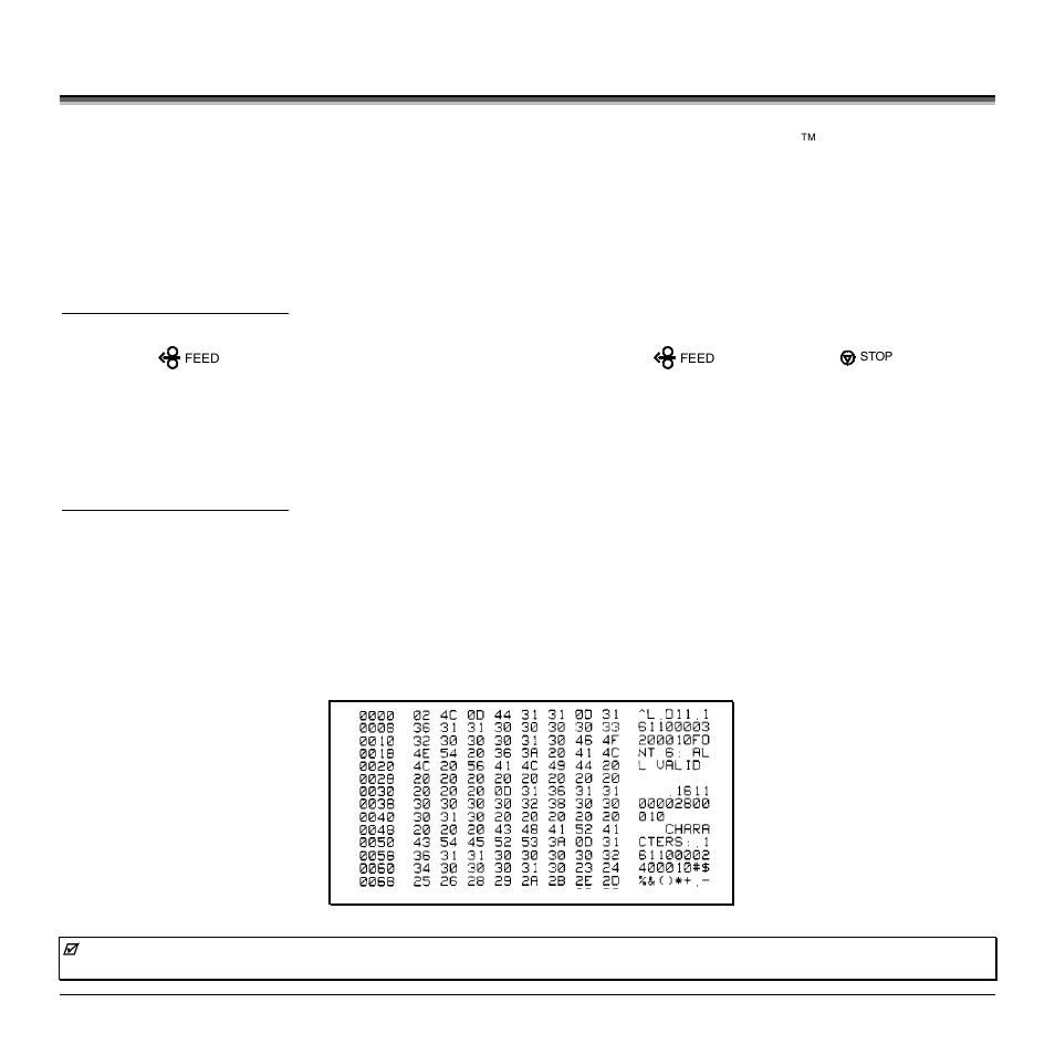2 hex dump mode, Non-display printers, Button until the | Rice Lake Datamax M-Class User Manual | Page 104 / 166
