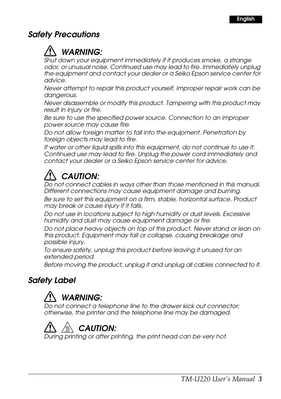 Rice Lake Epson TM-U220 Series User Manual | Page 11 / 92