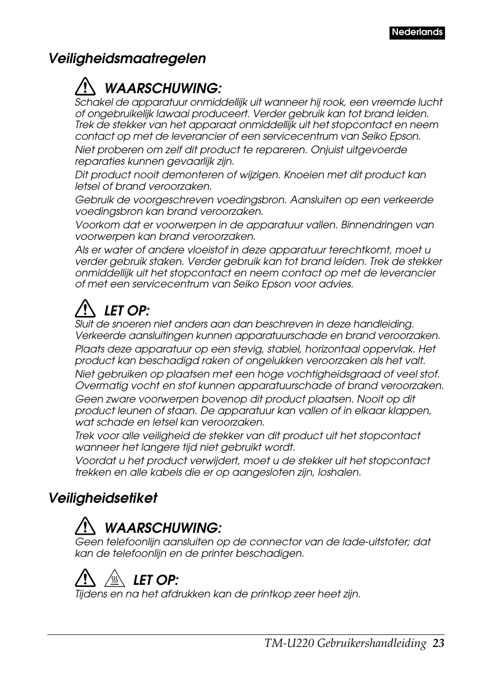 Rice Lake Epson TM-U220 Series User Manual | Page 31 / 92