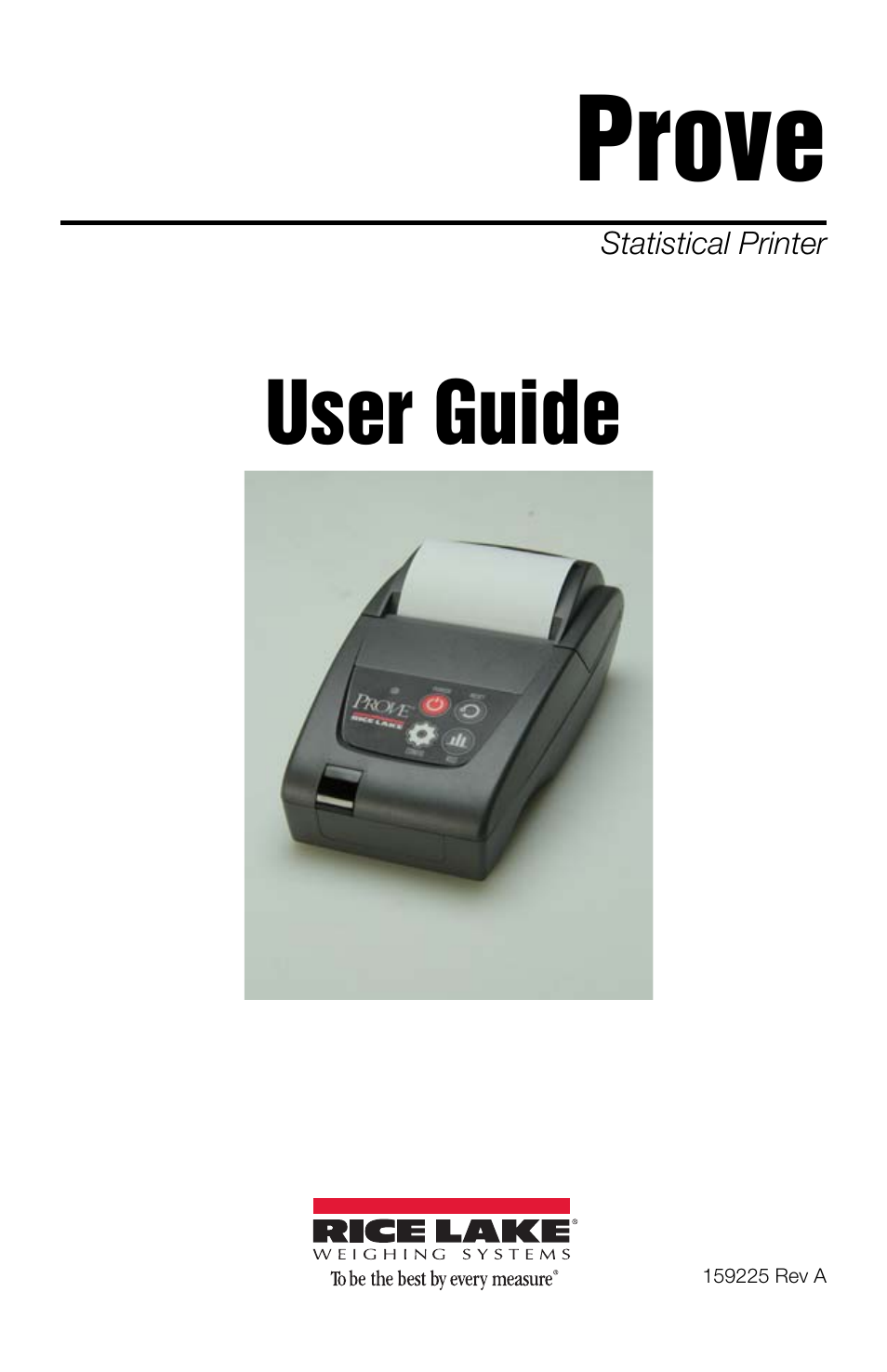 Rice Lake Prove Statistical Printer User Manual | 20 pages