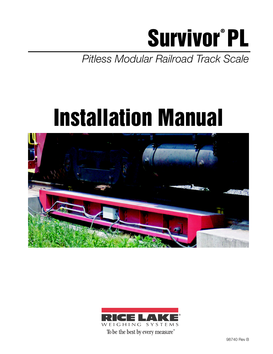 Rice Lake SURVIVOR PL Rail Scale User Manual | 18 pages