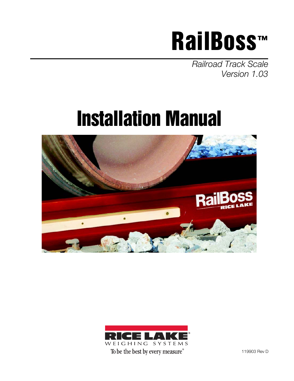 Rice Lake RailBoss Rail Scales - Installation Manual User Manual | 22 pages