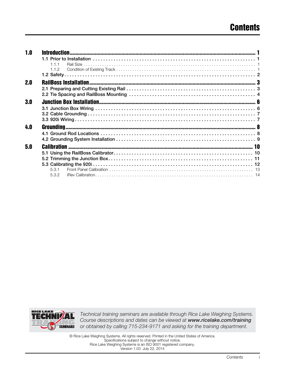 Rice Lake RailBoss Rail Scales - Installation Manual User Manual | Page 3 / 22