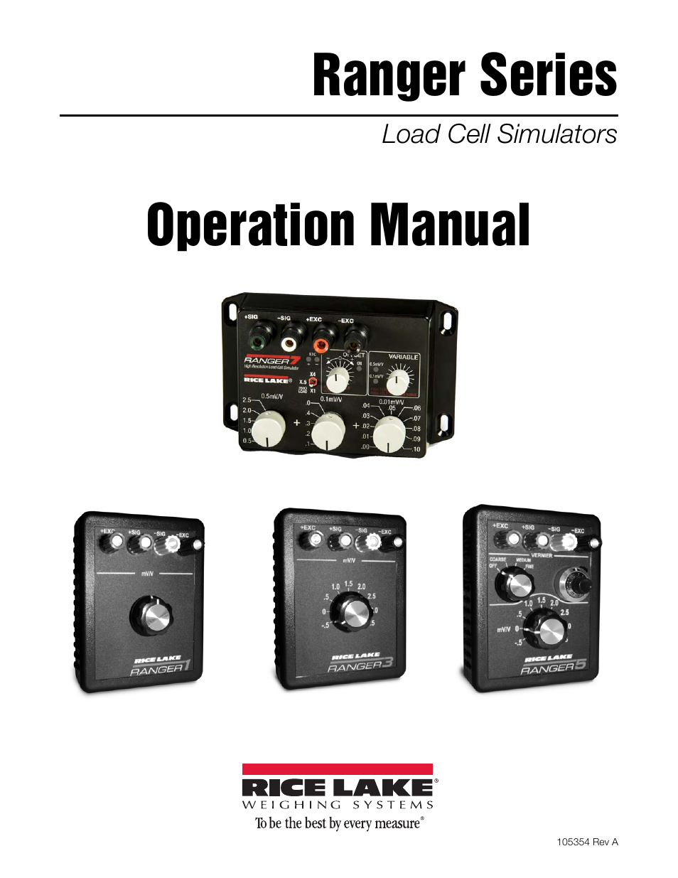 Rice Lake Simulators User Manual | 16 pages