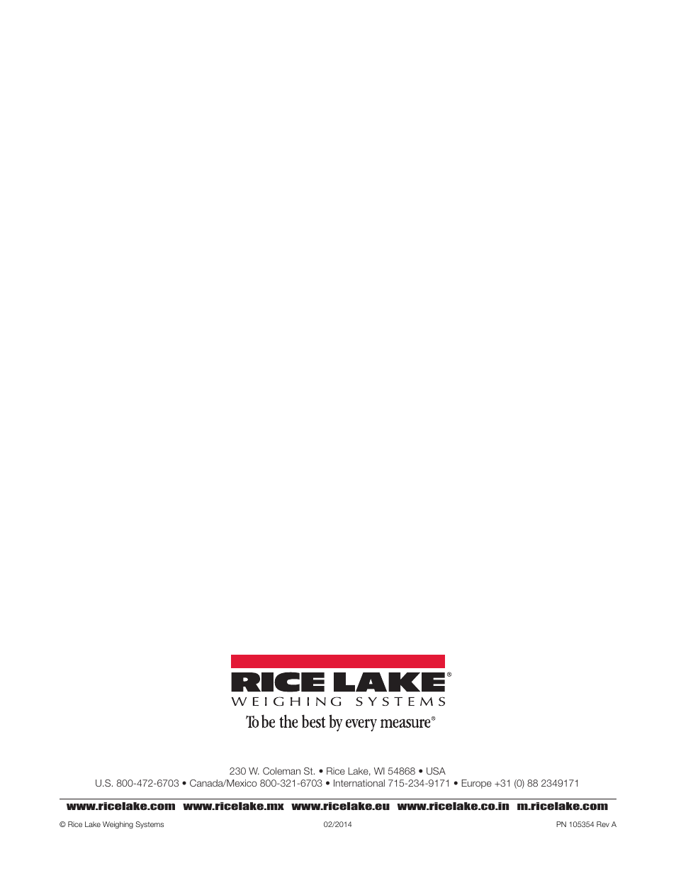 Rice Lake Simulators User Manual | Page 16 / 16