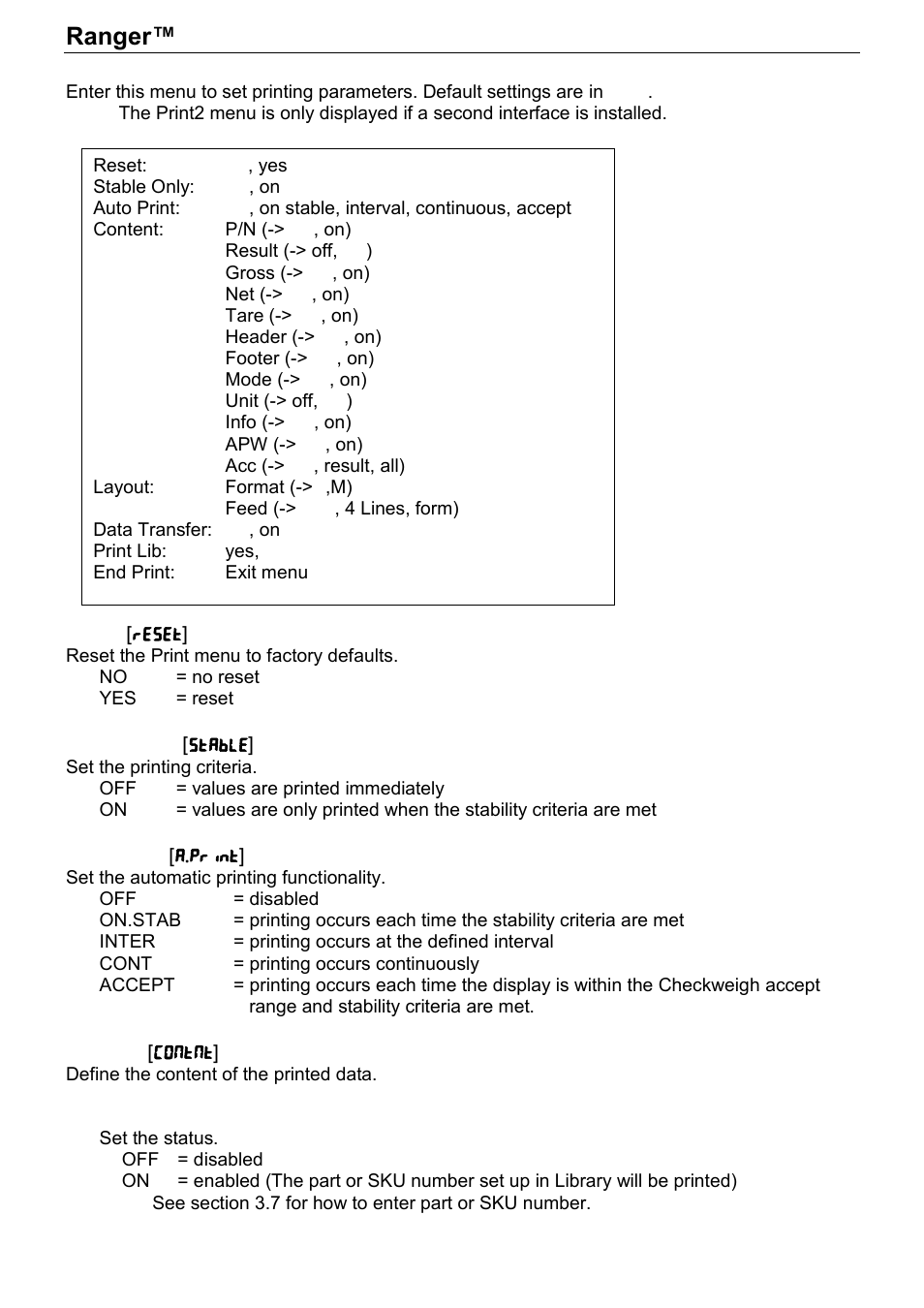 Ranger™ count 3000, Series en-19 | Rice Lake Ranger Count 3000 Series, Ohaus User Manual | Page 21 / 40