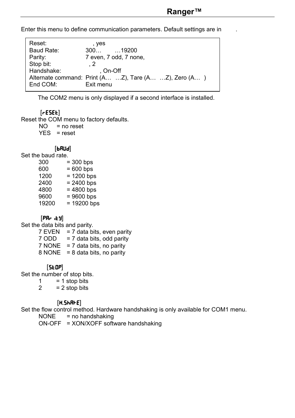 Series | Rice Lake Ranger Count 3000 Series, Ohaus User Manual | Page 24 / 40