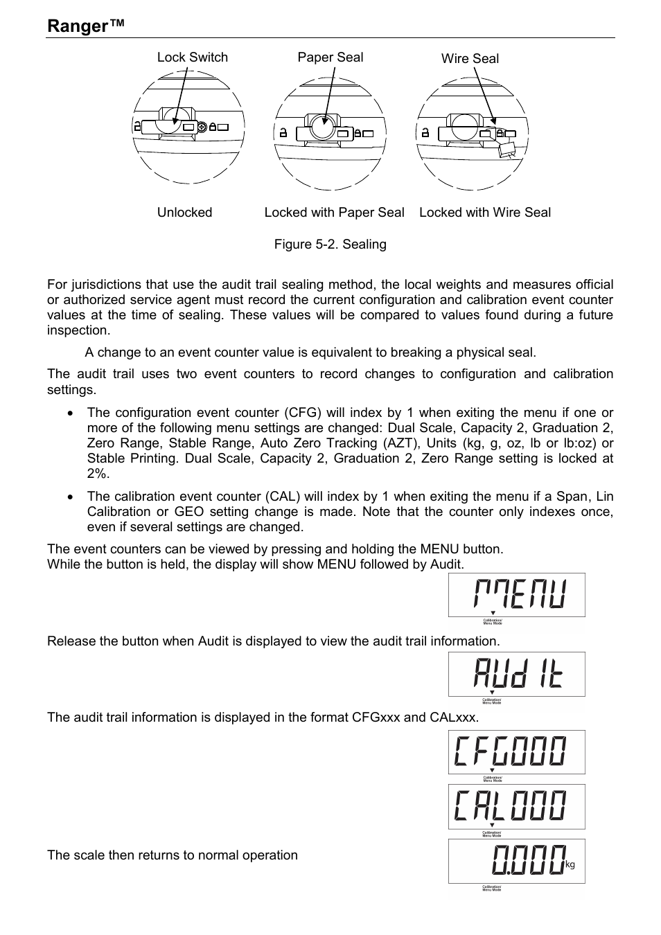 Ranger™ count 3000, Series en-27 | Rice Lake Ranger Count 3000 Series, Ohaus User Manual | Page 29 / 40