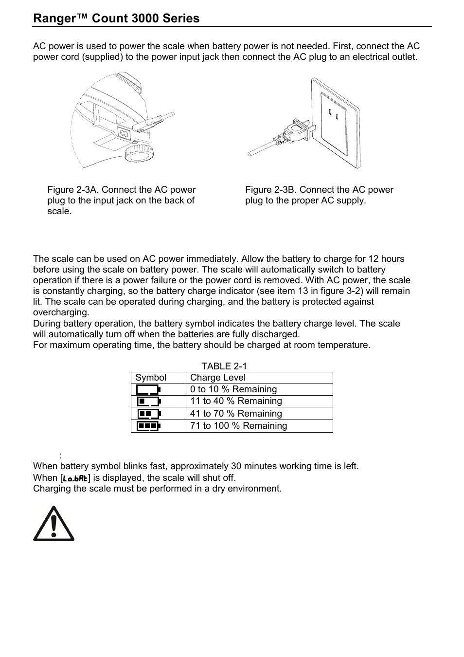 5 connecting power | Rice Lake Ranger Count 3000 Series, Ohaus User Manual | Page 5 / 40