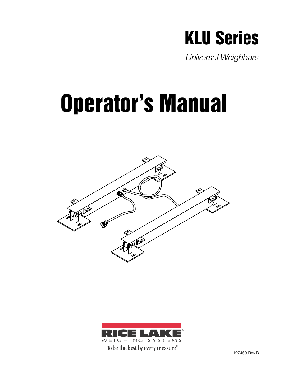 Rice Lake Farm Bars - KLU Series Universal Weighbars User Manual | 22 pages