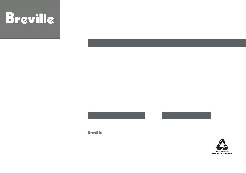 Breville 800esxl User Manual | 116 pages