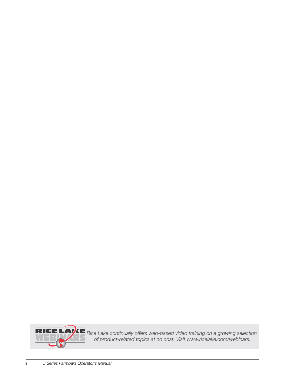 Rice Lake Farm Bars - U Series Universal Weighbars User Manual | Page 4 / 18