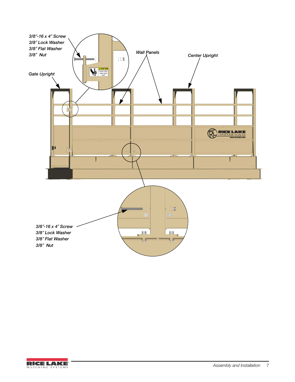 Rice Lake Mechanical Stationary Animal Scale - MAS-LM User Manual | Page 11 / 30