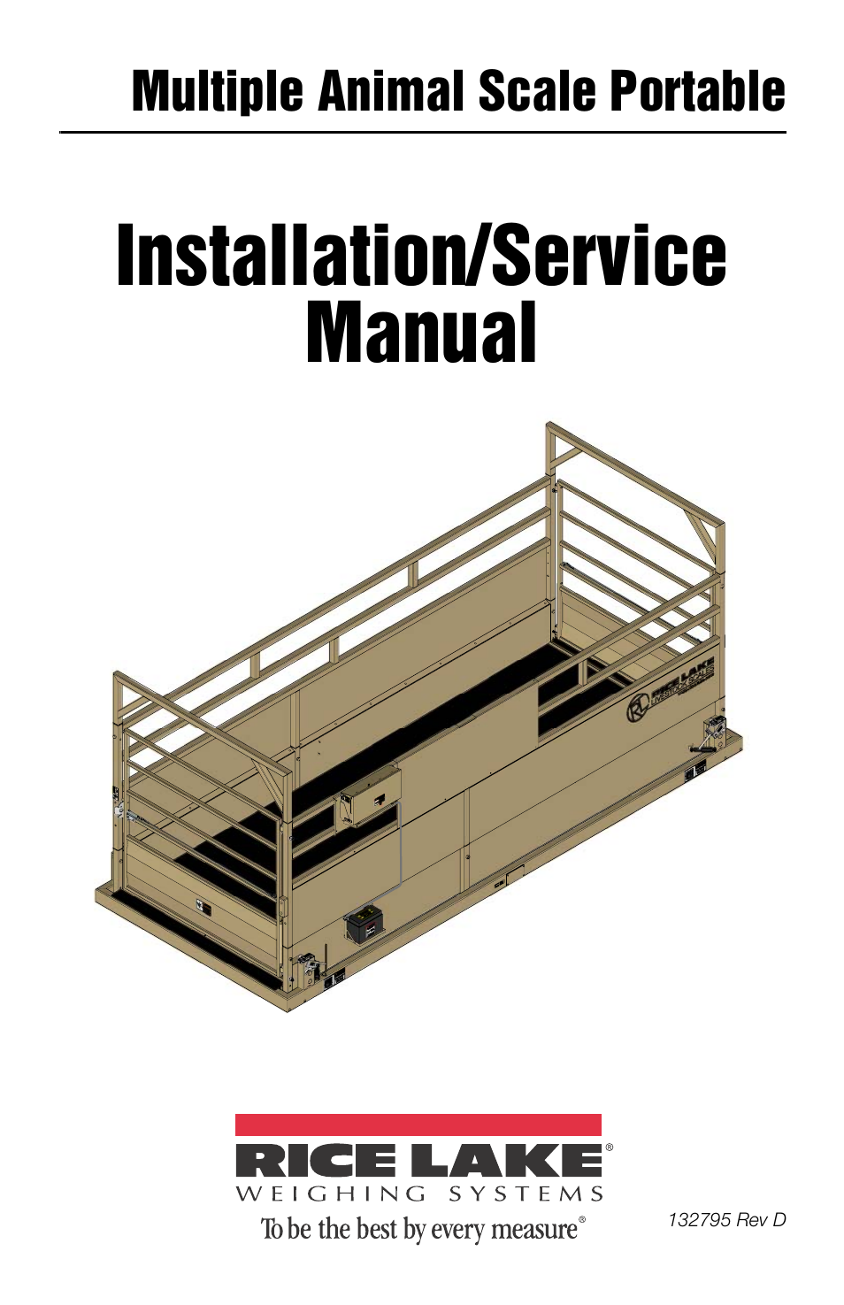 Rice Lake Portable Group Animal Scale - MAS-P - Operators Manual User Manual | 36 pages