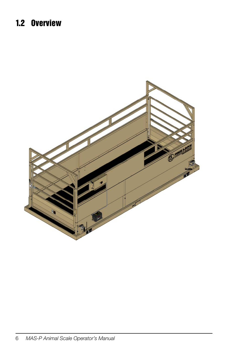 2 overview, 6”) for easy step in | Rice Lake Portable Group Animal Scale - MAS-P - Operators Manual User Manual | Page 10 / 36