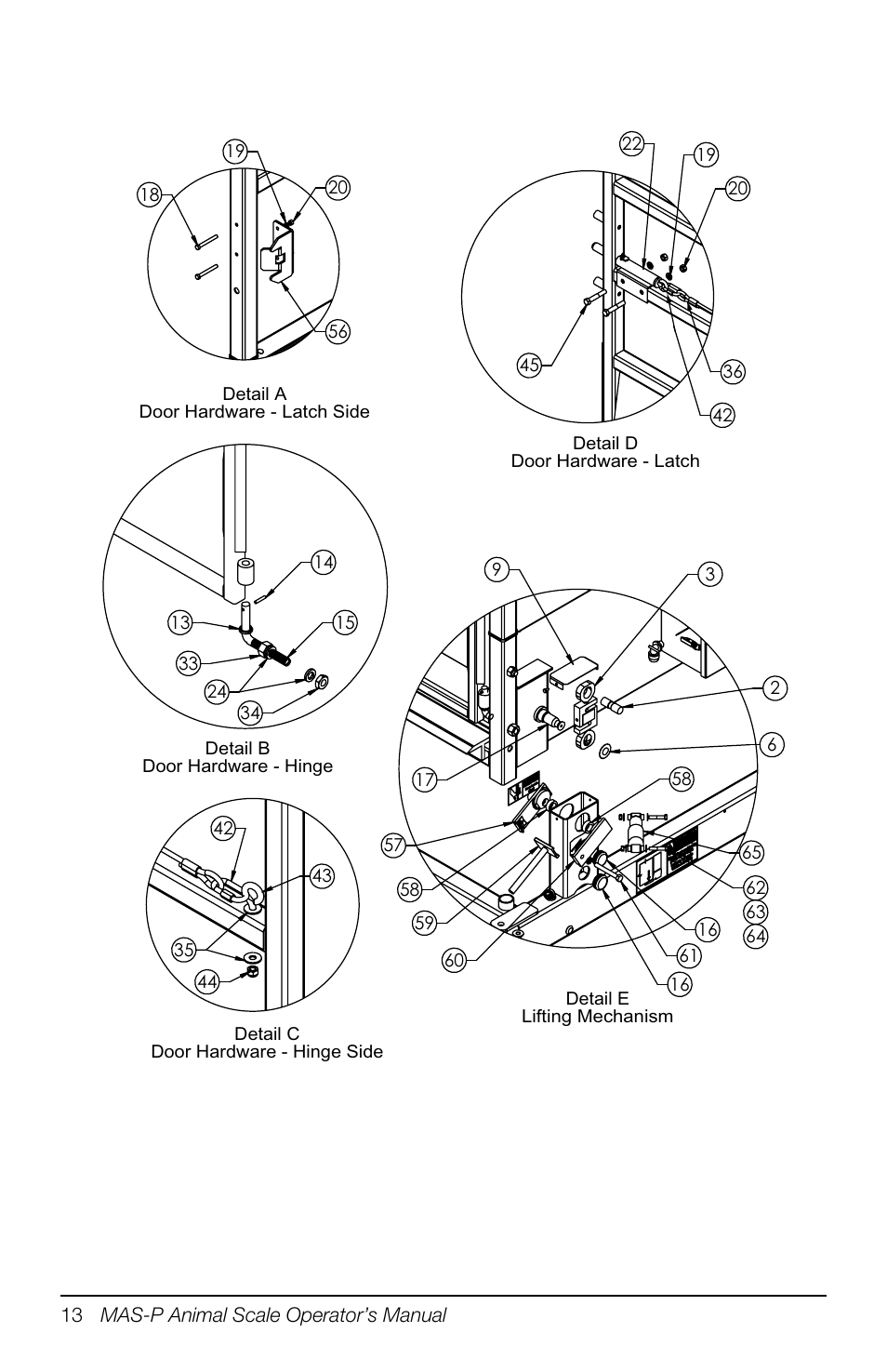 Figure 4-2. mas-m details | Rice Lake Portable Group Animal Scale - MAS-P - Operators Manual User Manual | Page 24 / 36