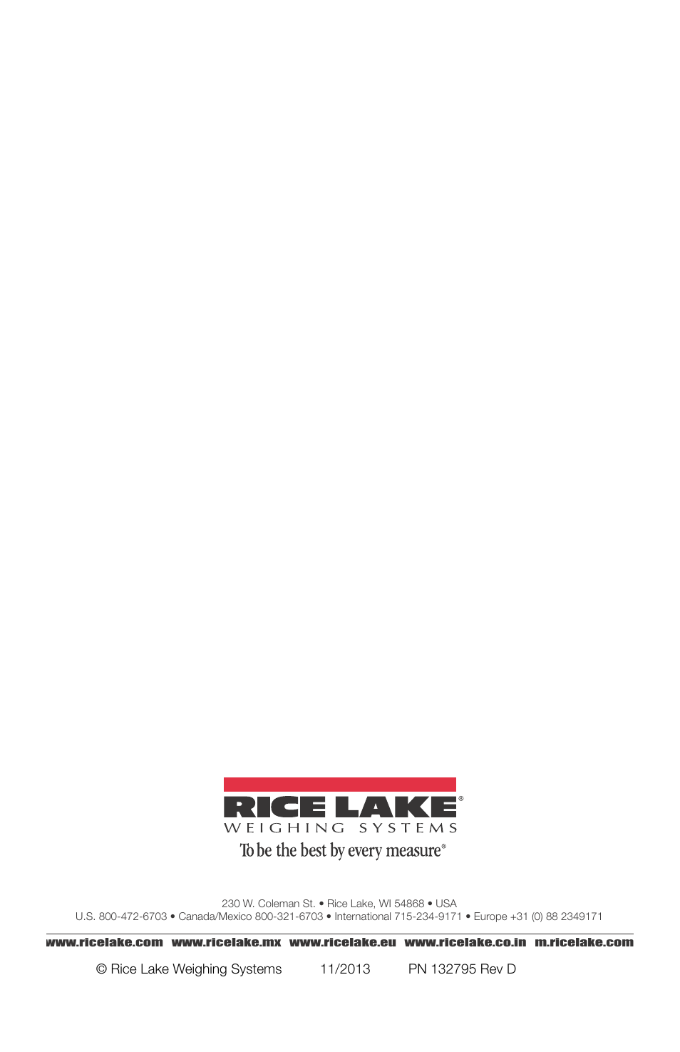 Rice Lake Portable Group Animal Scale - MAS-P - Operators Manual User Manual | Page 36 / 36