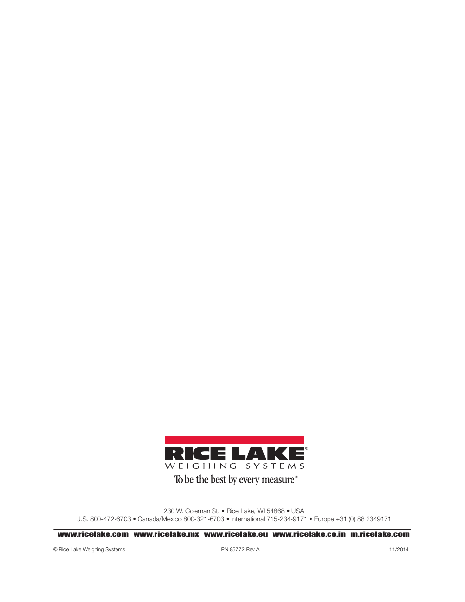 Rice Lake RS-130 - Operation Manual User Manual | Page 13 / 13