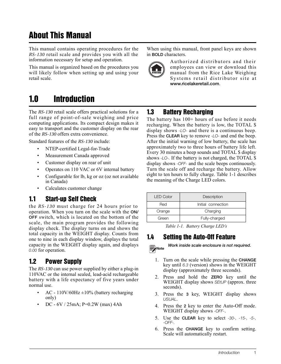 Rice Lake RS-130 - Operation Manual User Manual | Page 5 / 13