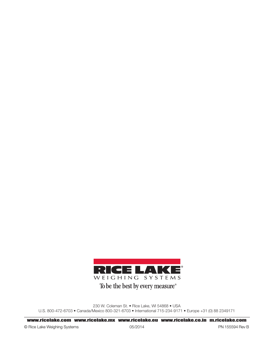 Rice Lake Stationary Livestock Scale - MAS-LC - Operators Manual User Manual | Page 24 / 24