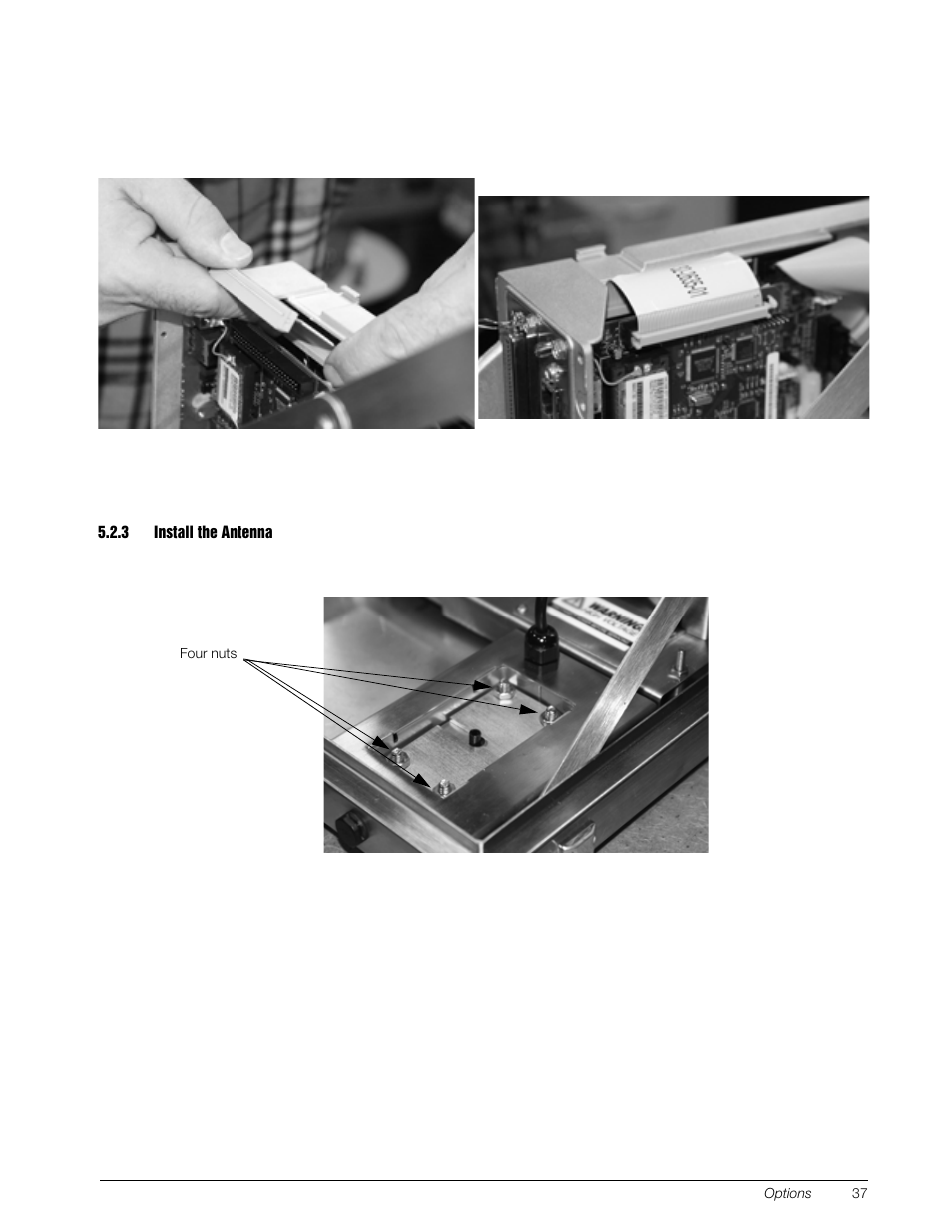 3 install the antenna | Rice Lake SURVIVOR SST3 Washdown Printer User Manual | Page 40 / 50