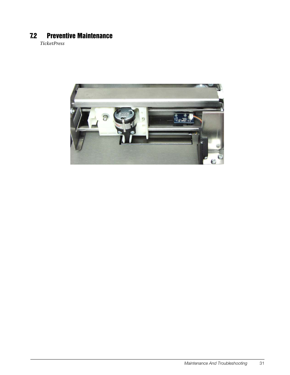 2 preventive maintenance | Rice Lake TicketPress - Installation and Operation Manual User Manual | Page 35 / 48
