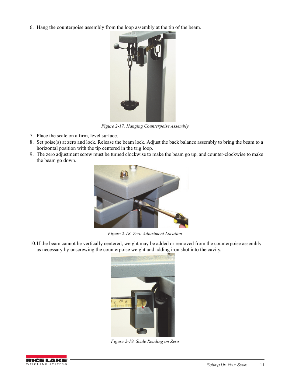 Rice Lake RL1200 Portable Beam Scale User Manual | Page 15 / 32