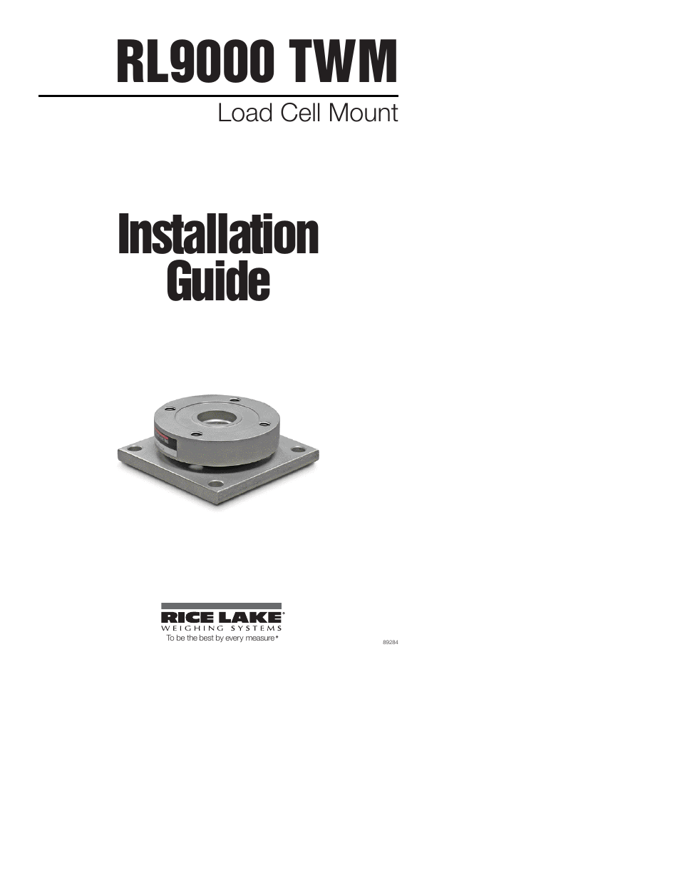 Rice Lake RL9000TWM-HT Series User Manual | 11 pages