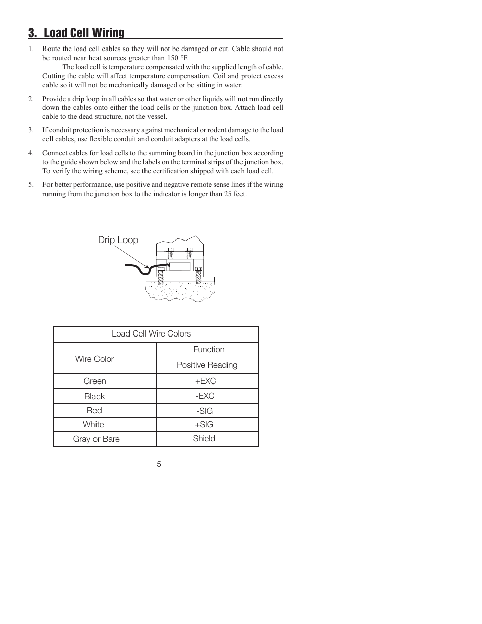 Load cell wiring | Rice Lake RL9000TWM-HT Series User Manual | Page 7 / 11