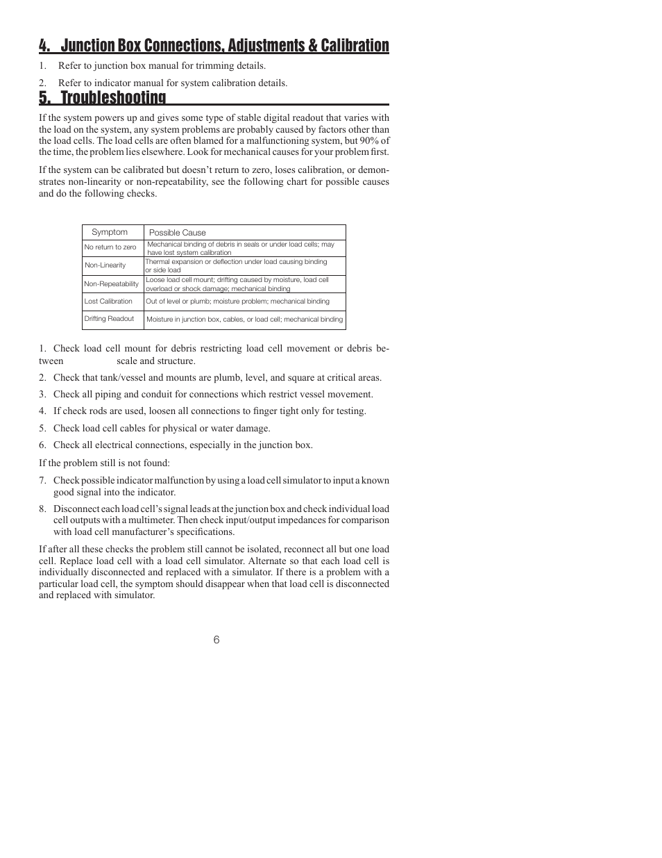 Troubleshooting | Rice Lake RL9000TWM-HT Series User Manual | Page 8 / 11