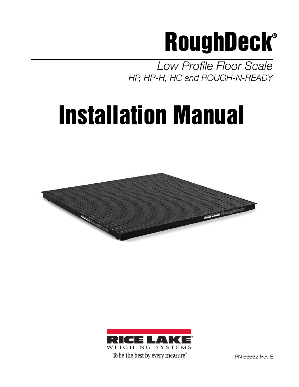 Rice Lake RoughDeck Rough-n-Ready System User Manual | 20 pages