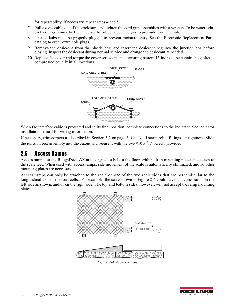 6 access ramps | Rice Lake RoughDeck AX User Manual | Page 10 / 16