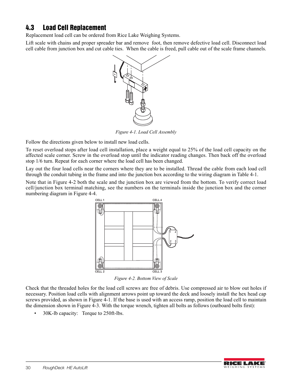 3 load cell replacement | Rice Lake RoughDeck AX User Manual | Page 13 / 16