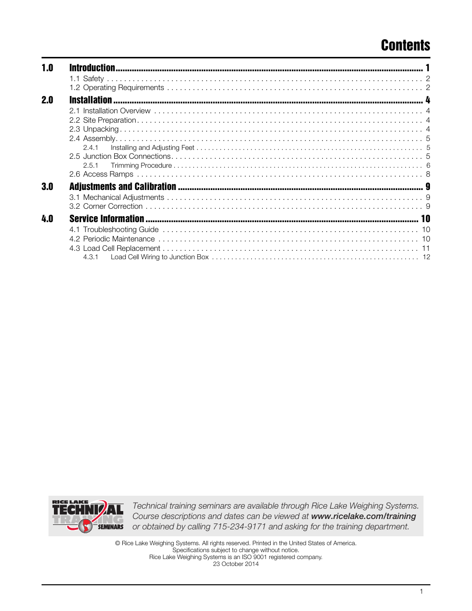 Rice Lake RoughDeck AX User Manual | Page 3 / 16