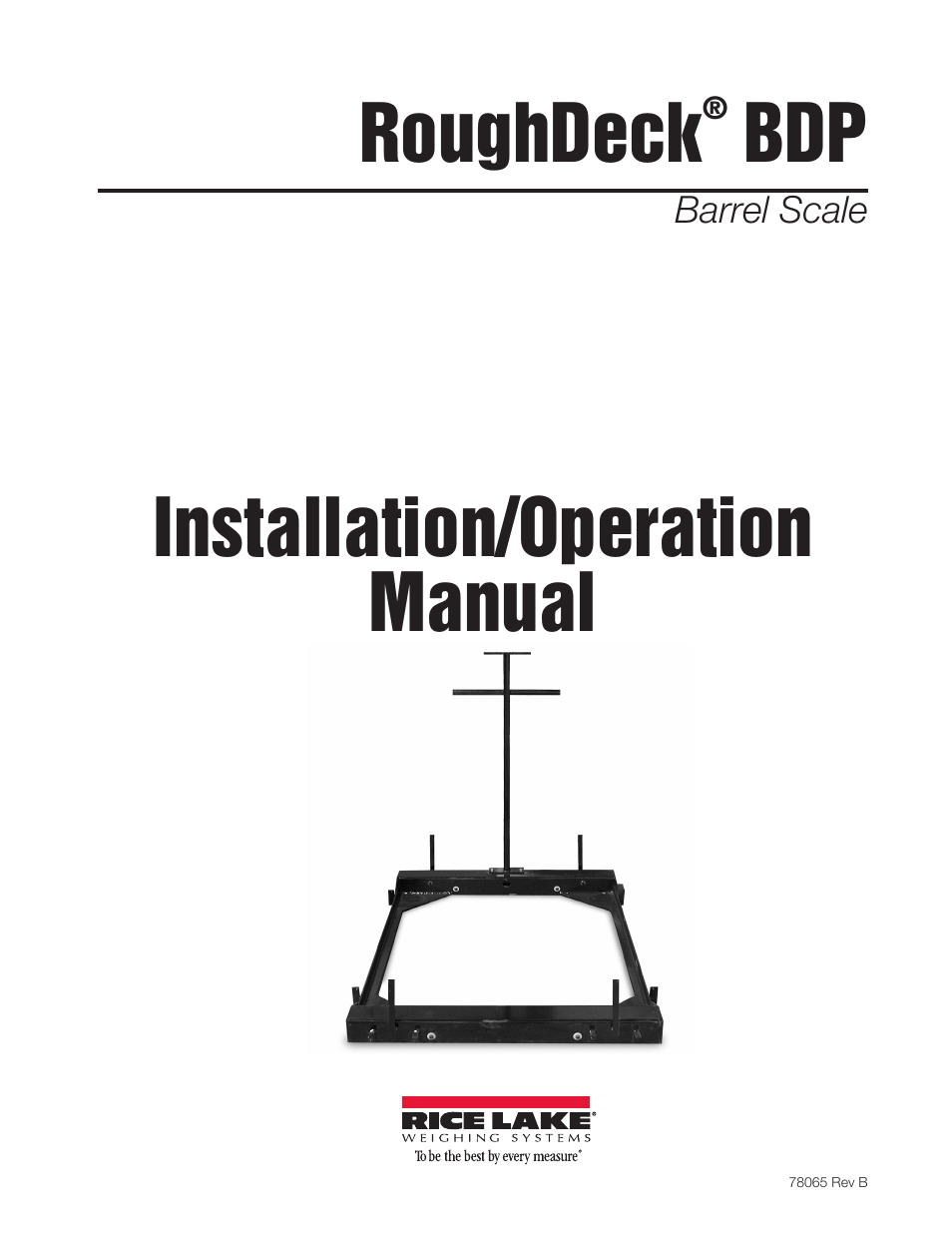 Rice Lake RoughDeck BDP with Portability Option User Manual | 22 pages