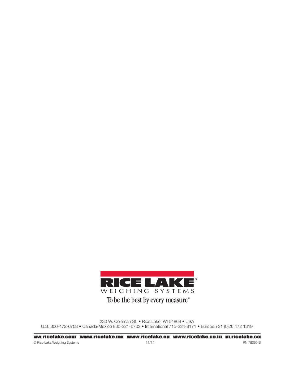 Pn 78065 b, Rice lake weighing systems | Rice Lake RoughDeck BDP with Portability Option User Manual | Page 22 / 22