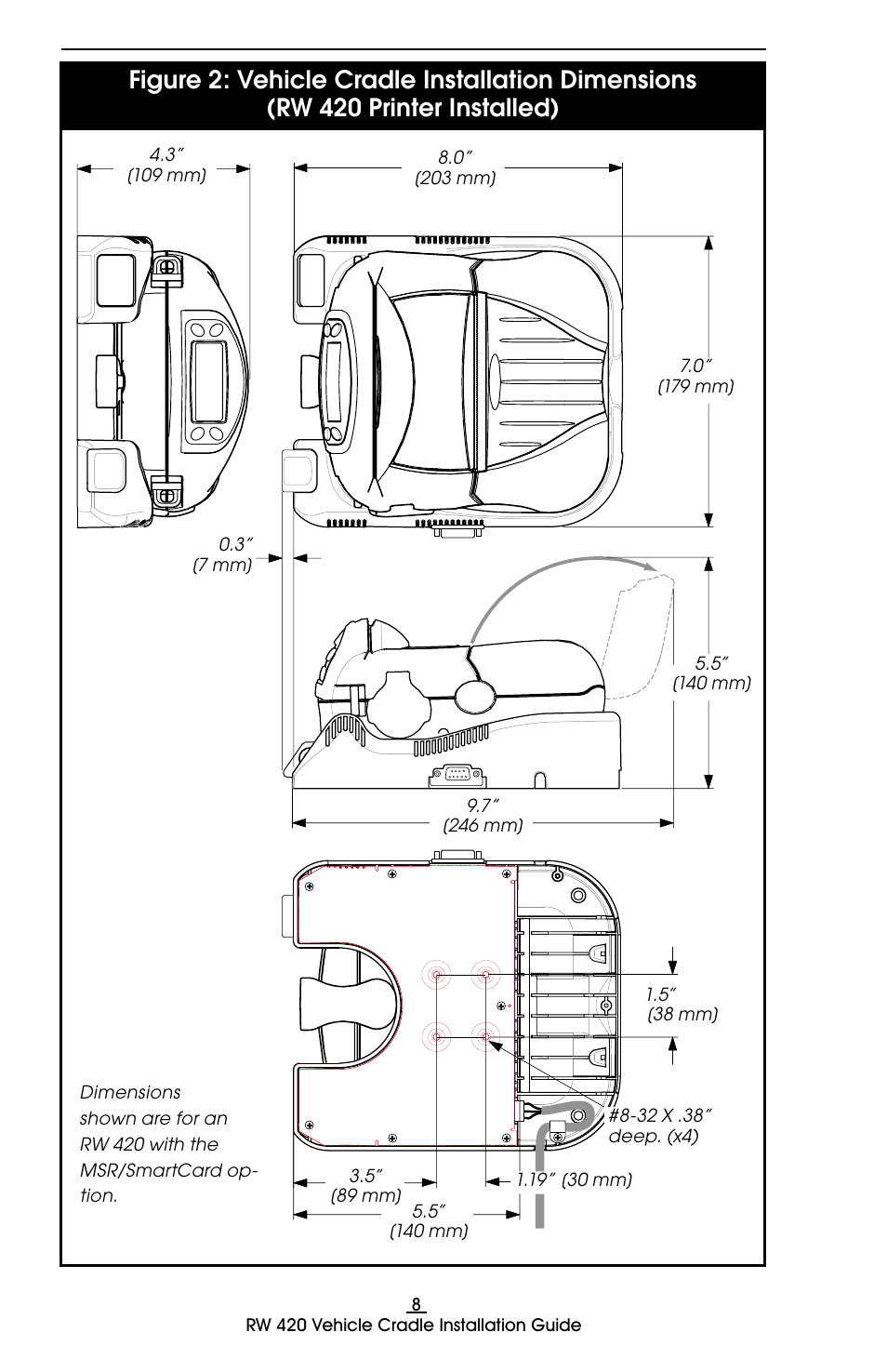 Rice Lake Zebra RW 420 Vehicle Cradle User Manual | Page 8 / 20
