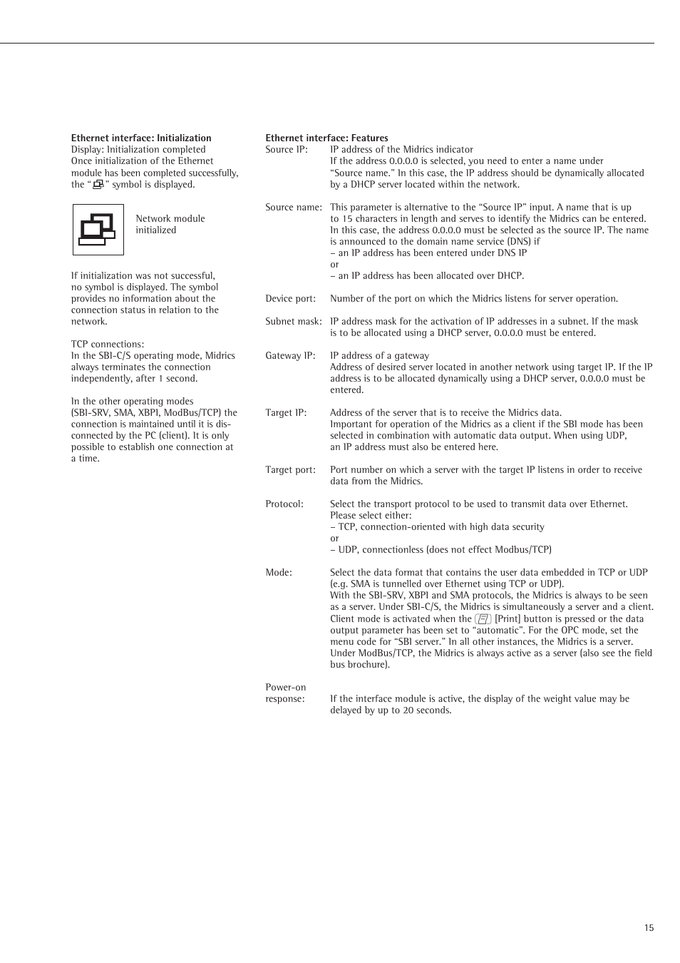 Rice Lake Sartorius Midrics 1 and 2 Series - Installation Instructions User Manual | Page 15 / 88