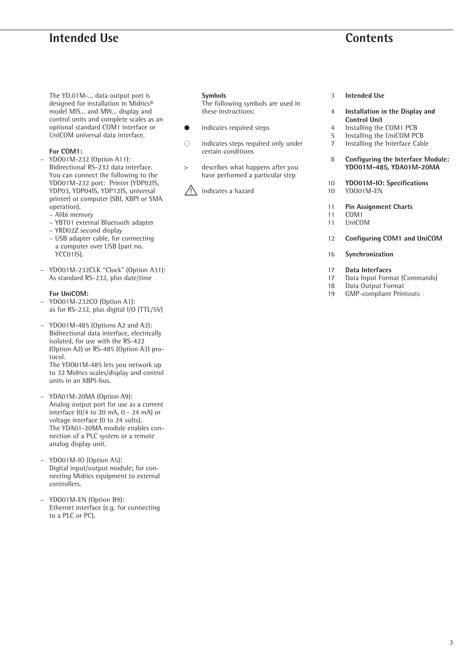 Rice Lake Sartorius Midrics 1 and 2 Series - Installation Instructions User Manual | Page 3 / 88