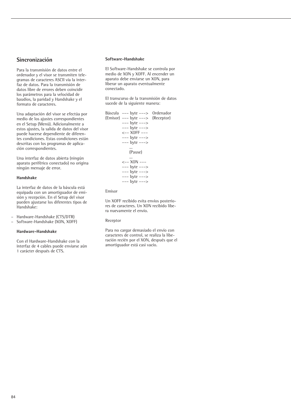 Sincronización | Rice Lake Sartorius Midrics 1 and 2 Series - Installation Instructions User Manual | Page 84 / 88