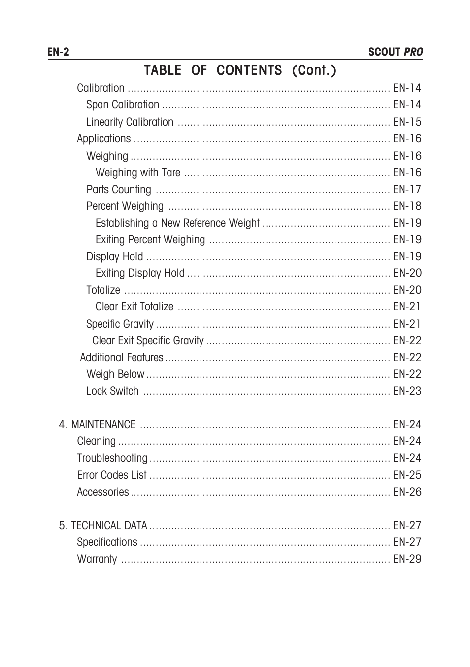 Rice Lake Scout Pro Series Portable, Ohaus - Instruction Manual User Manual | Page 6 / 36