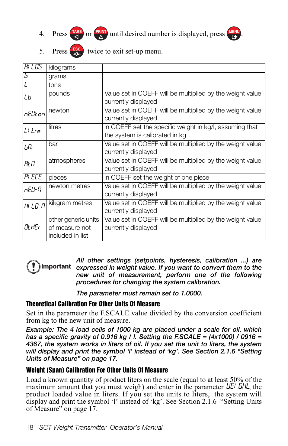 Rice Lake SCT-10 User Manual | Page 22 / 58